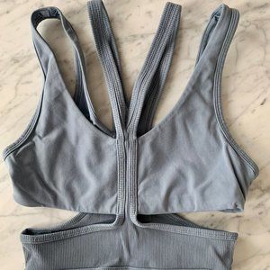 3 x Alo Yoga Trackie Sports Bras - Size XS - Blue, Red, Black